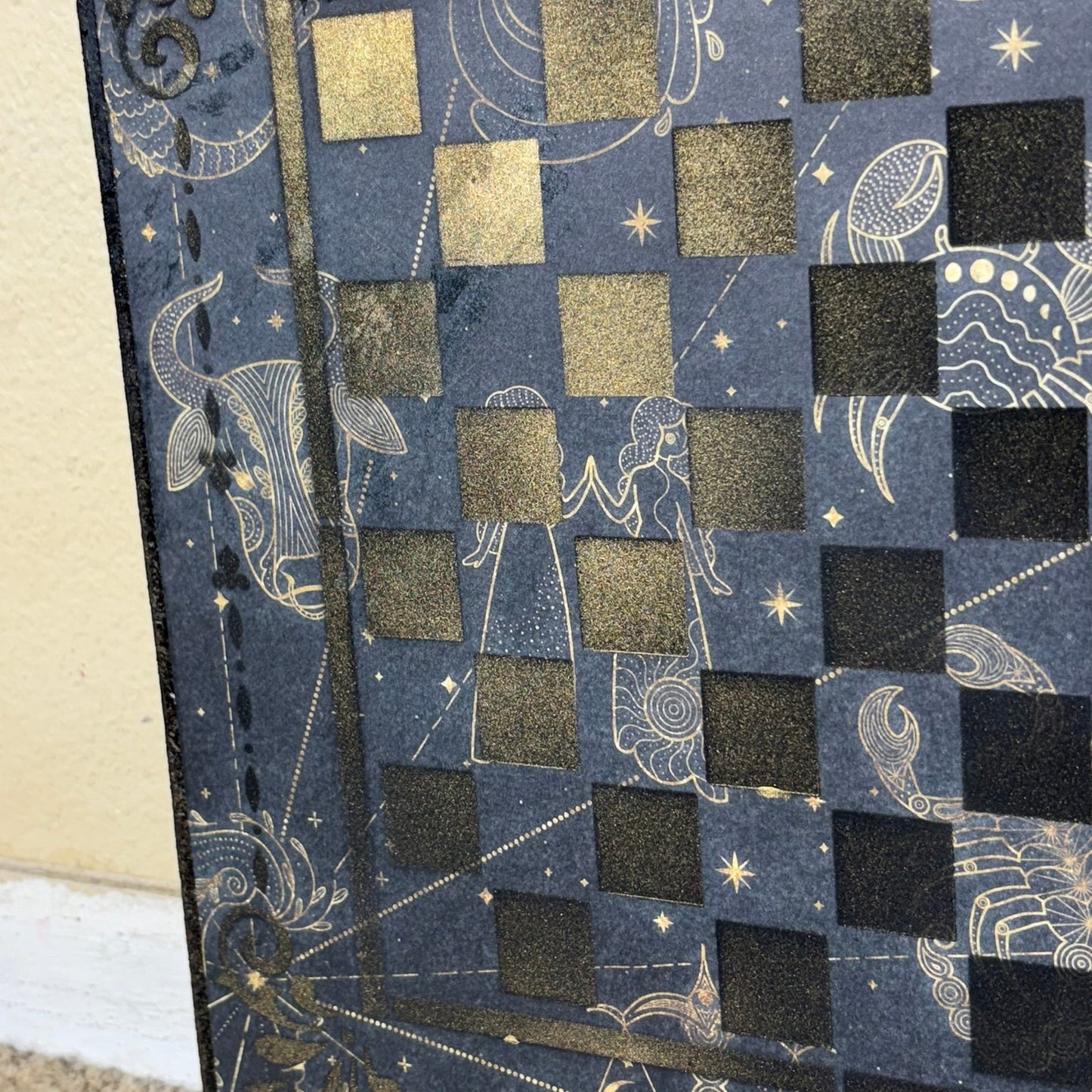 Golden Royal Blue - Scrapbook Chess Board