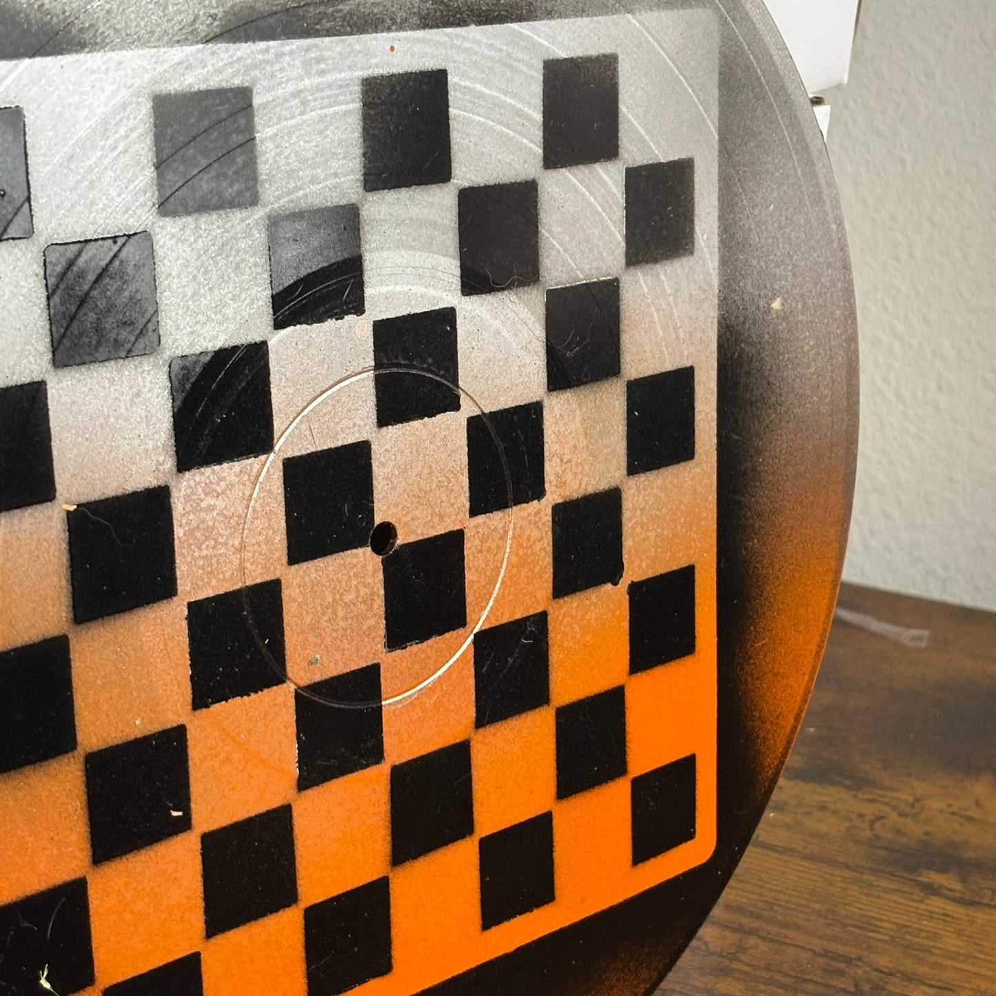 Orange Silver Blend - Vinyl Chess Board