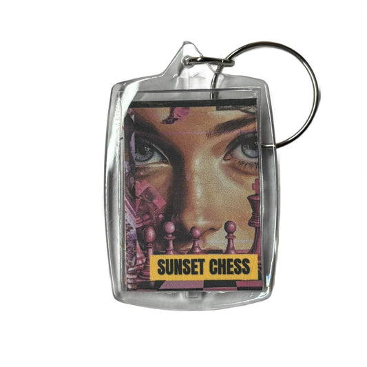 Hazel Eyes - Chess  Photo Keychain