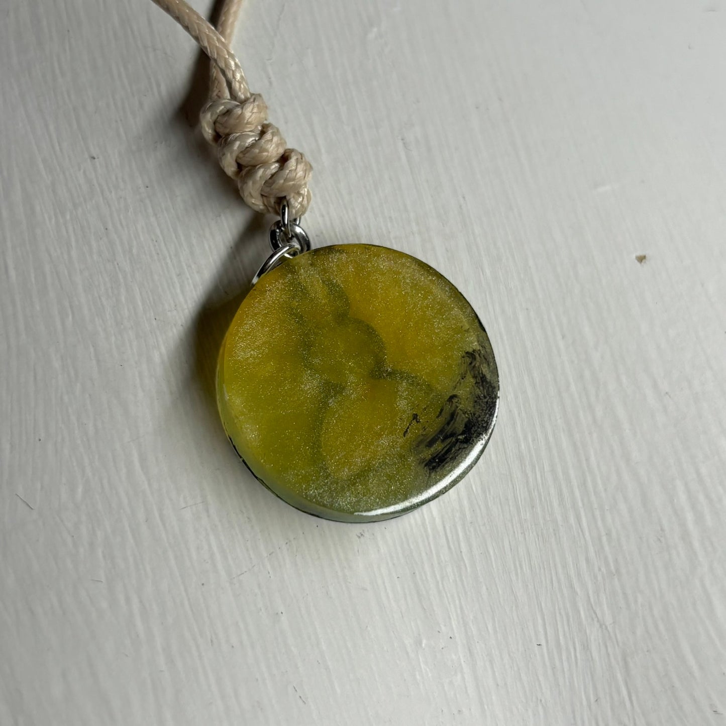 Grass Green Pawn - Handmade Resin Chess Necklace