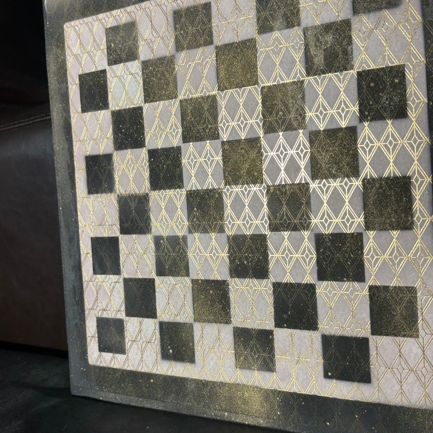 Classy Pattern - Scrapbook Chess Board