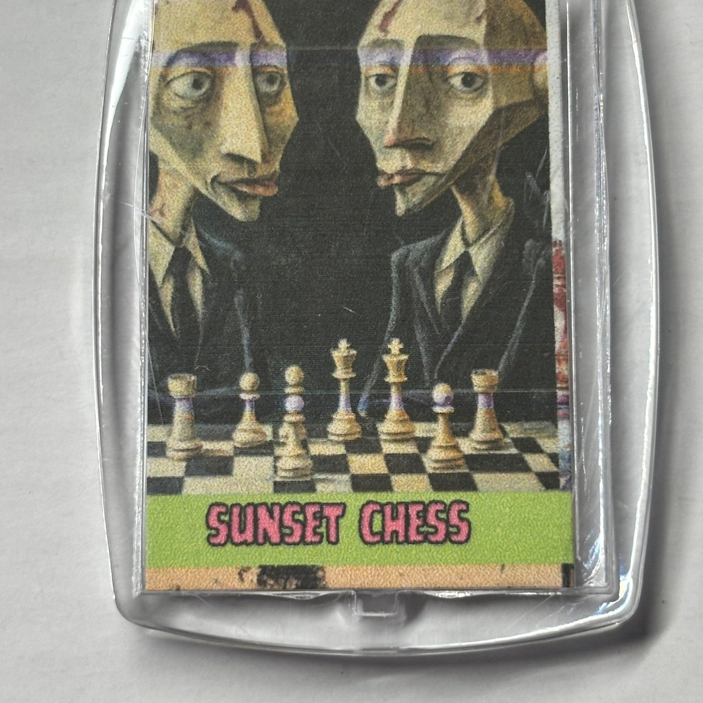 Grumpy Faces - Chess  Photo Keychain