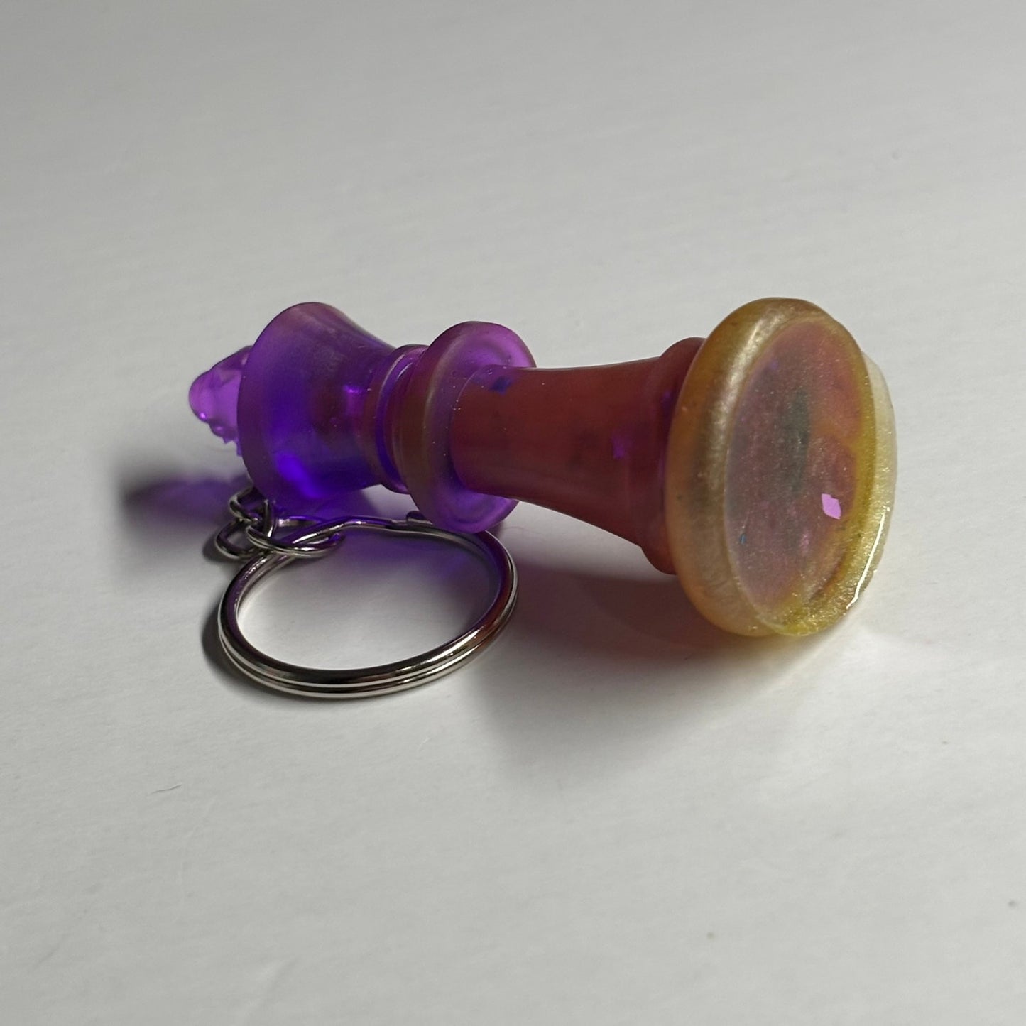 Vivid Purple King - Handmade Resin Keychain