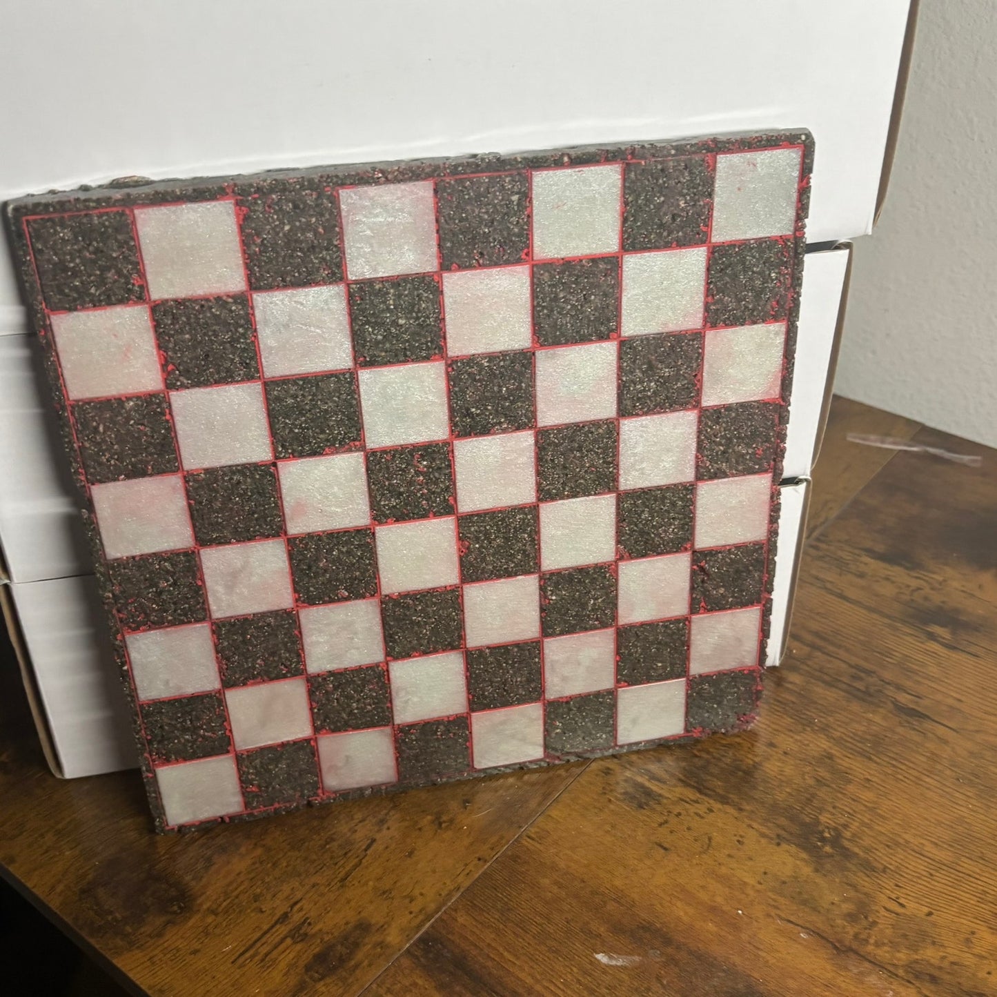 Rocky Gray - Resin Chess Board