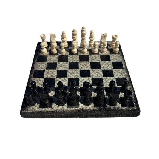 Vintage Green - Scrapbook Chess Set