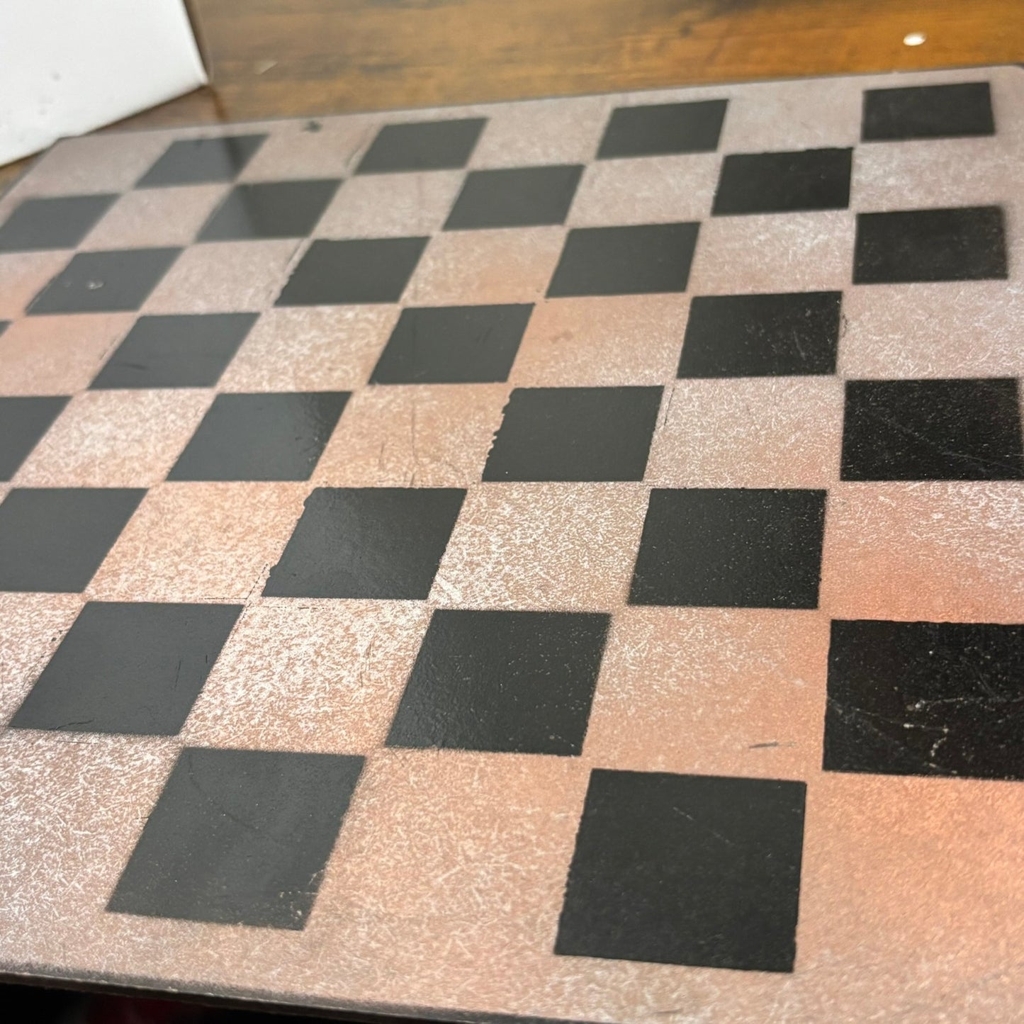 Rustic Brown - Painted Chess Board