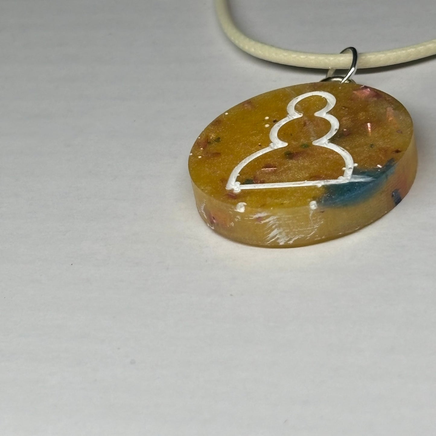 Royal Banana Pawn - Handmade Resin Chess Necklace