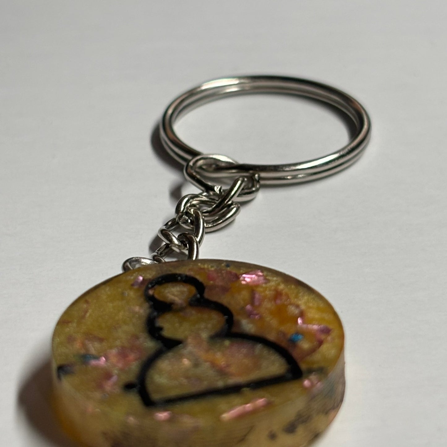 Banana Pawn Royalty - Handmade Resin Keychain - Flat Edition