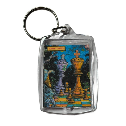 Cartoony Kings - Chess  Photo Keychain