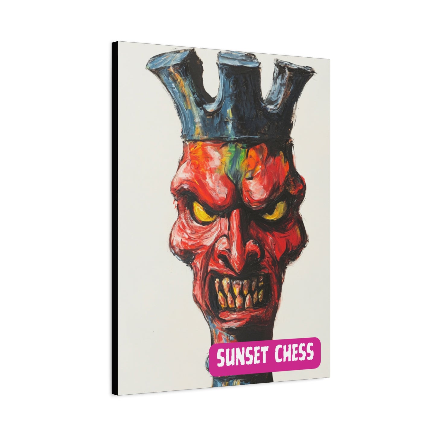Evil Rook - Canvas Chess Print 24"x32"