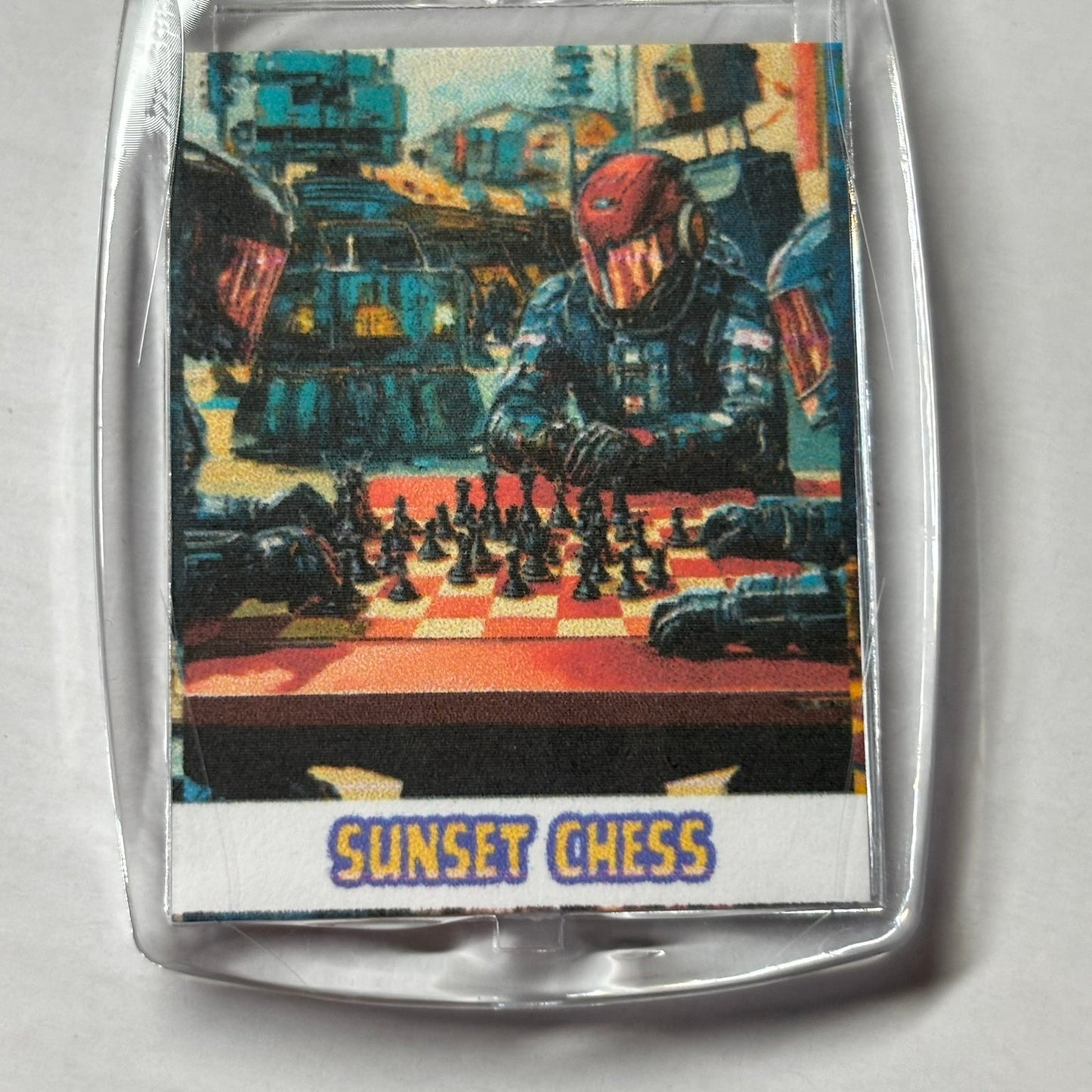 Danger Zone - Chess  Photo Keychain