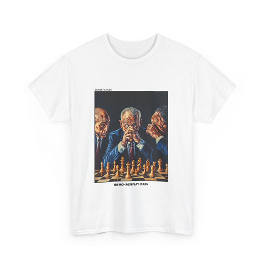 High Men Play Chess - White Chess T Shirt