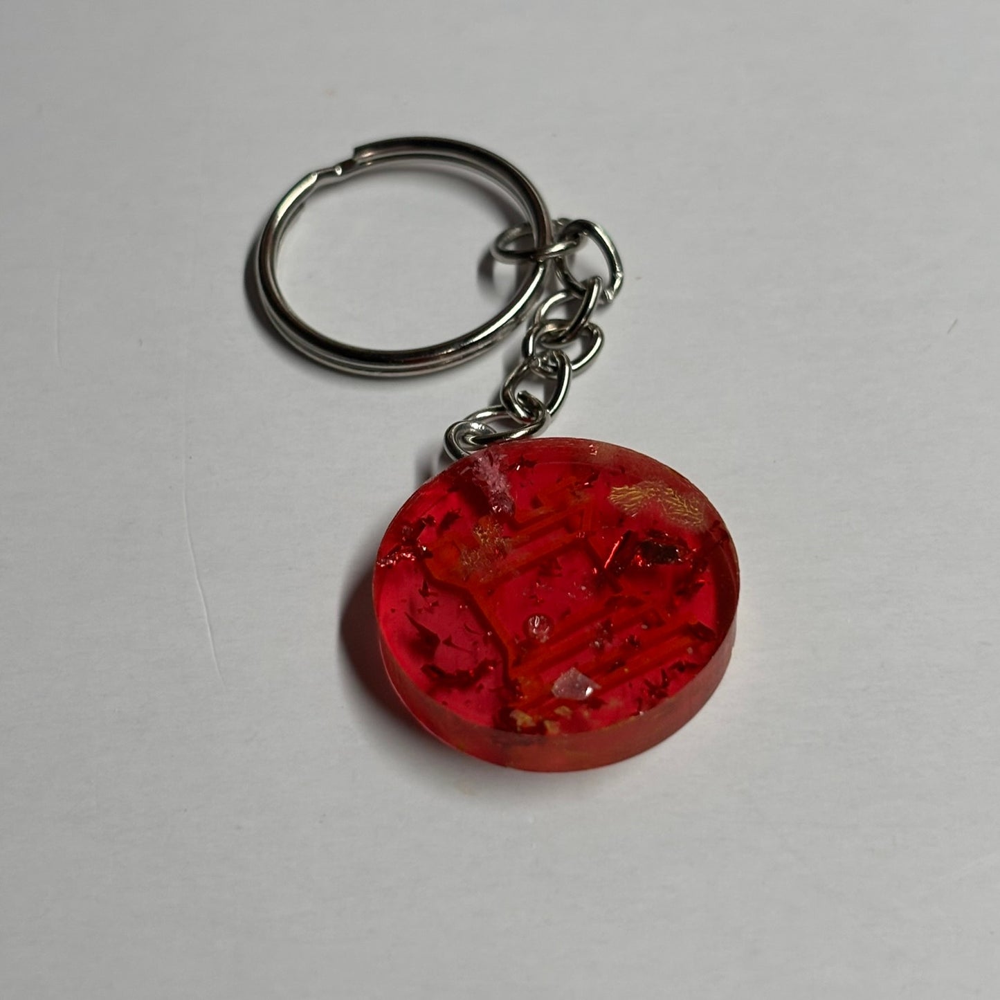 USC Colored Rook - Handmade Resin Keychain - Flat Edition