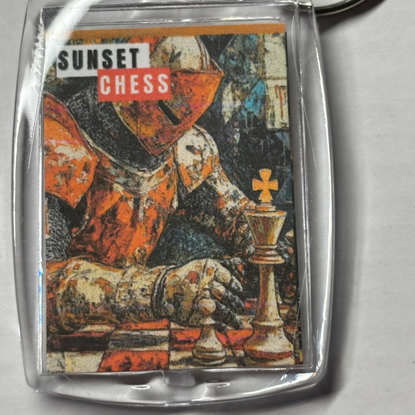 Modest Knight - Chess  Photo Keychain
