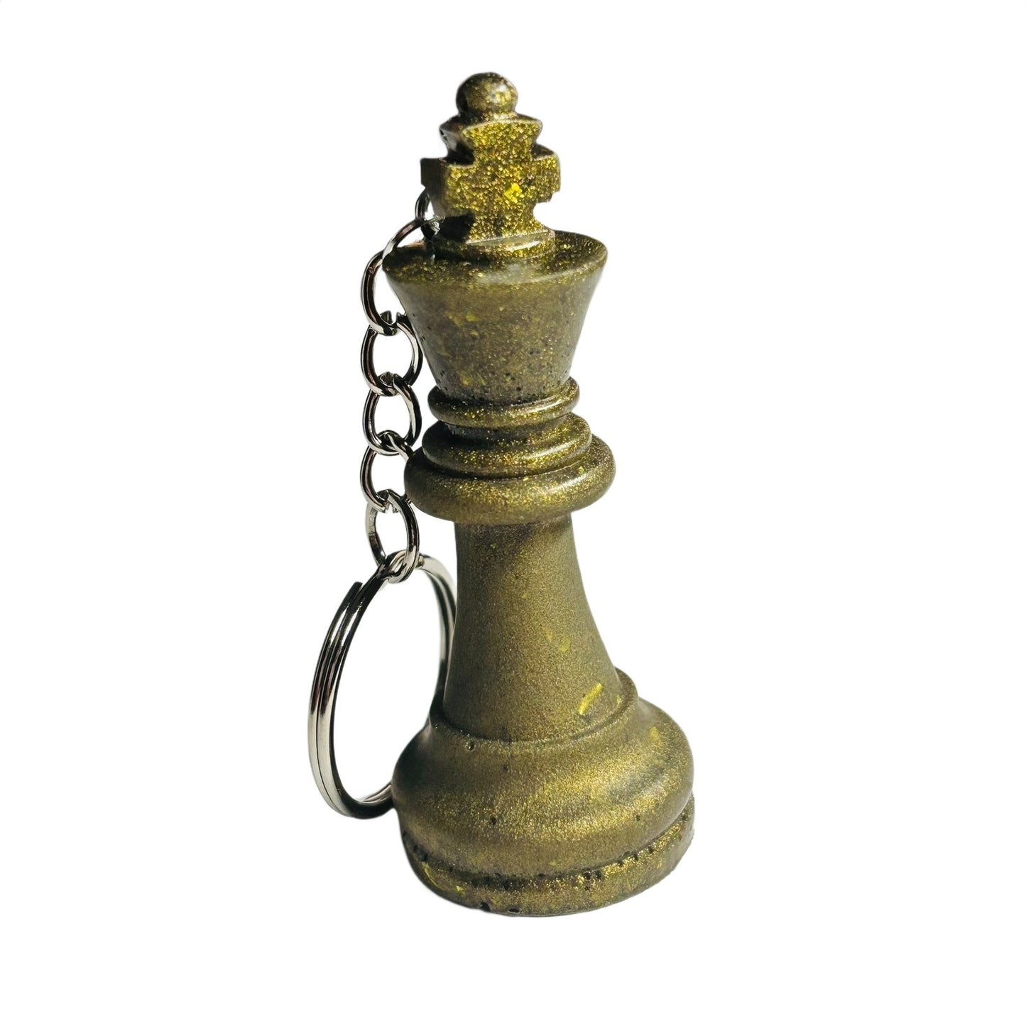 Vintage Green King - Handmade Resin Keychain