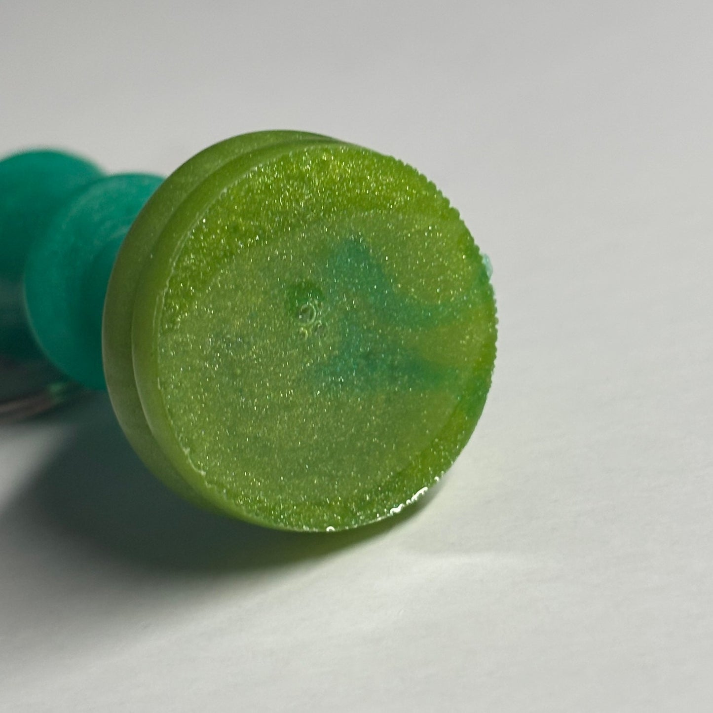 Green King - Handmade Resin Keychain