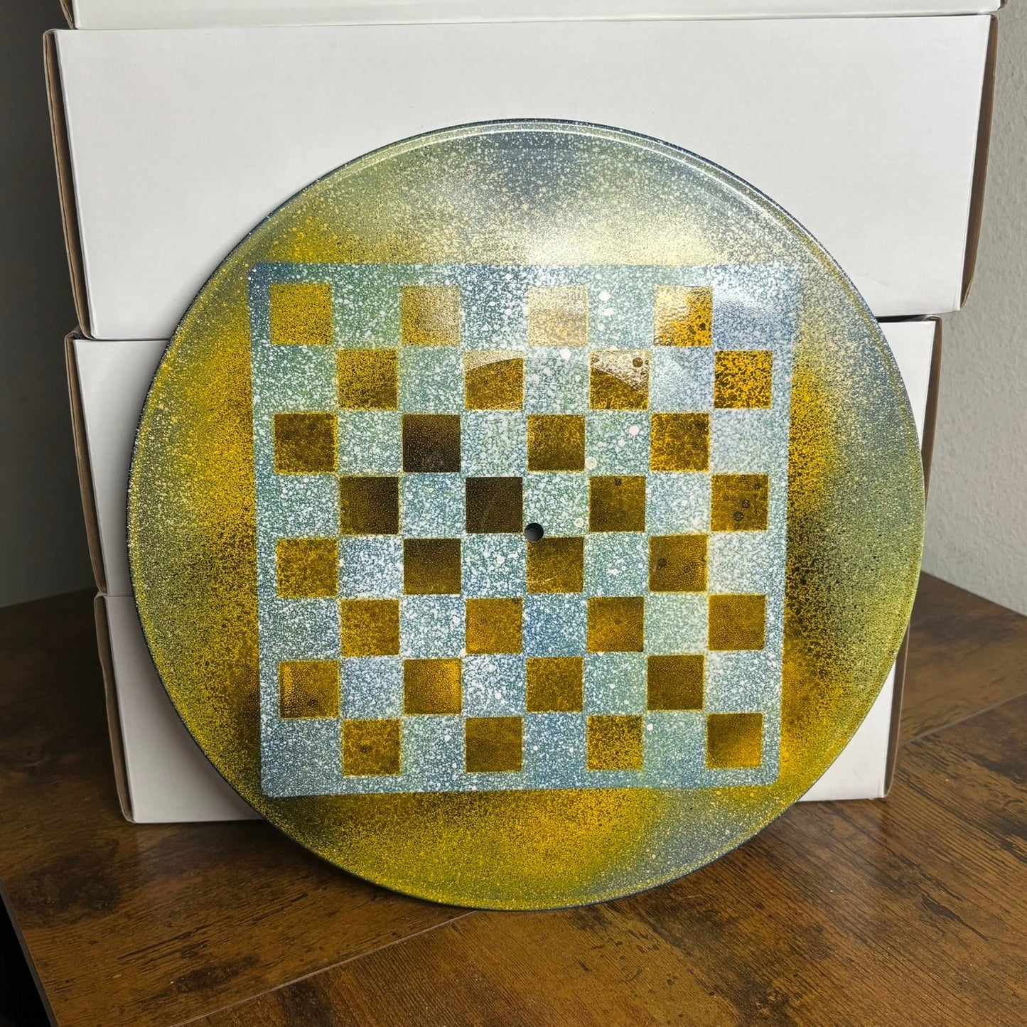 Forest Spotted Sky - Vinyl Chess Board