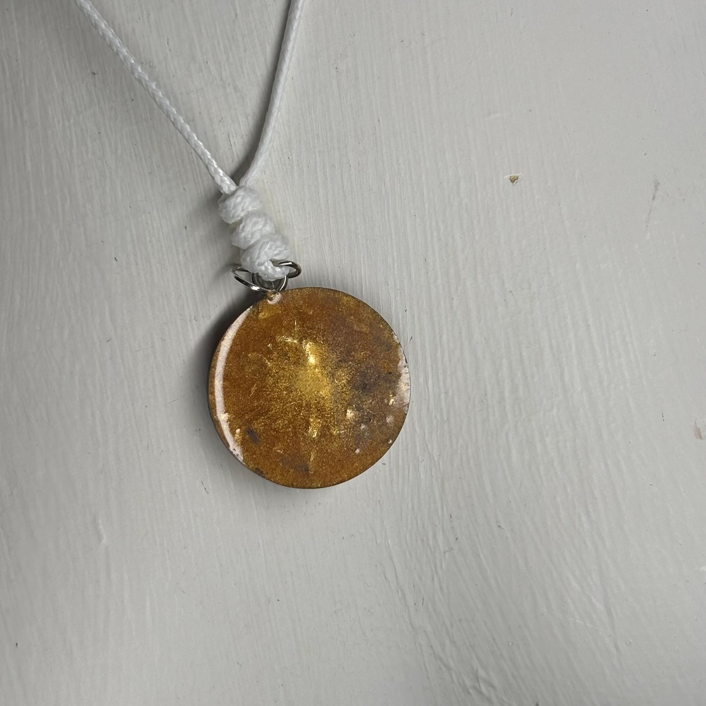 Golden Queen - Handmade Resin Chess Necklace