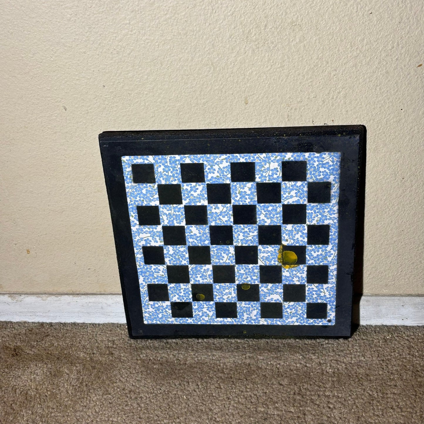 Blue Spring - Scrapbook Chess Board