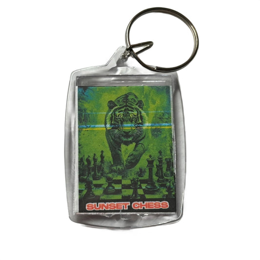 Green Tiger - Chess  Photo Keychain