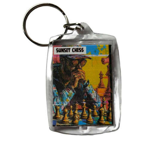 Easy Play - Chess  Photo Keychain