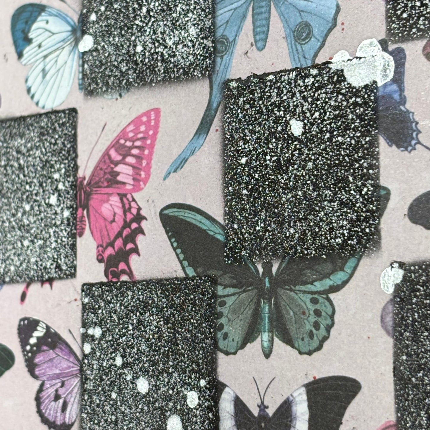 Vintage Butterflies - Scrapbook Chess Board