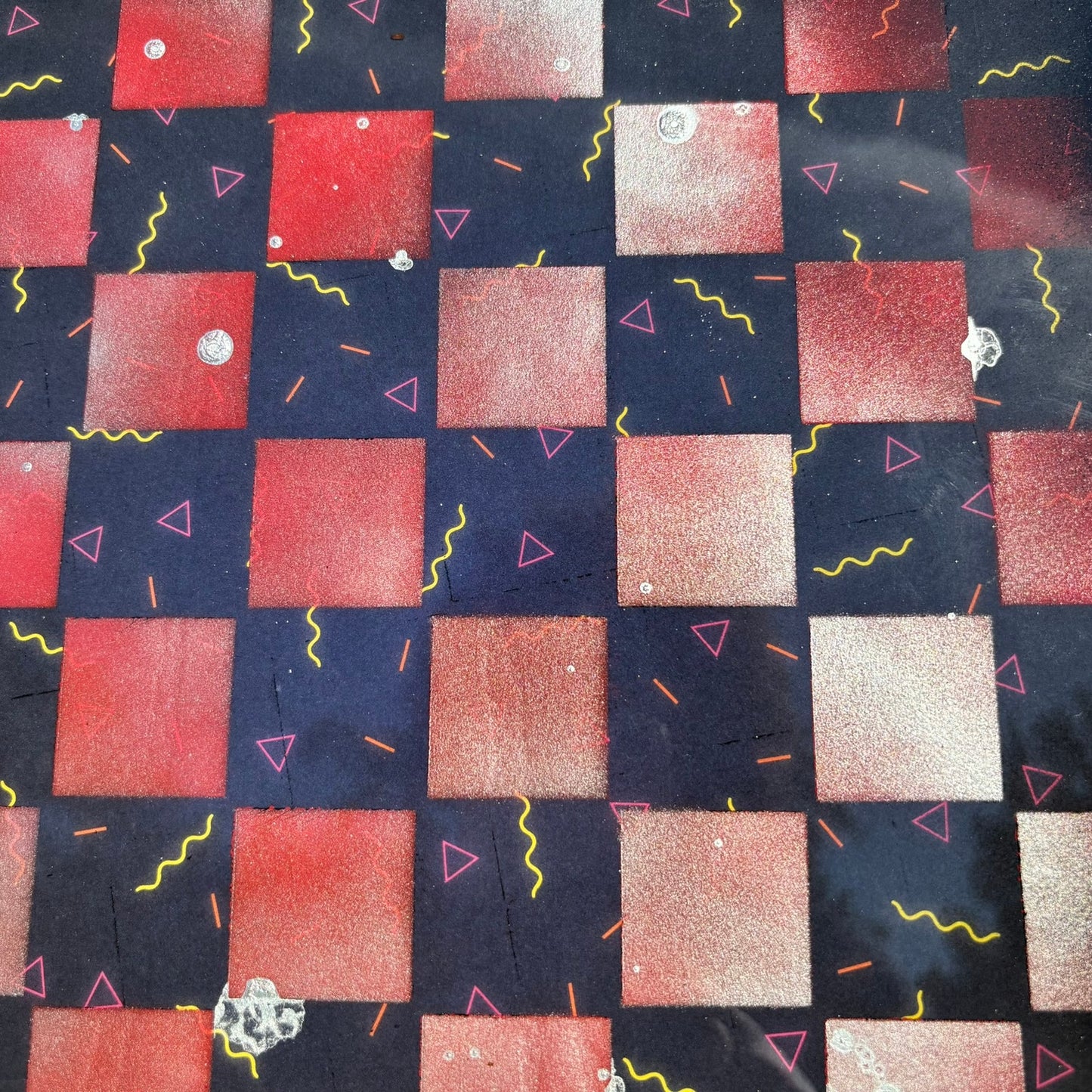 Space Party - Resin Coated Chess Board