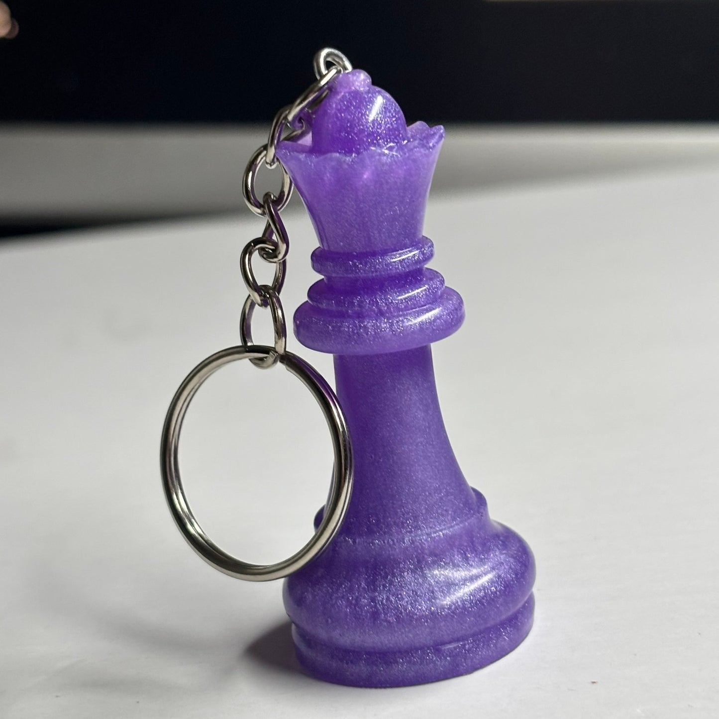 Purple Queen - Handmade Resin Keychain
