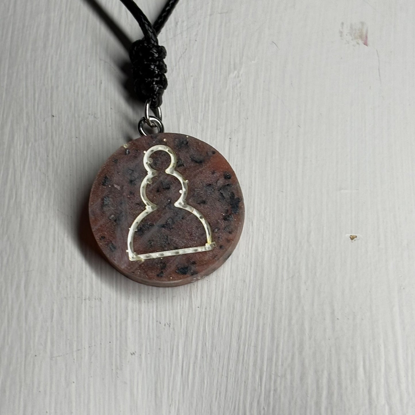 Luxury Pawn - Handmade Resin Chess Necklace