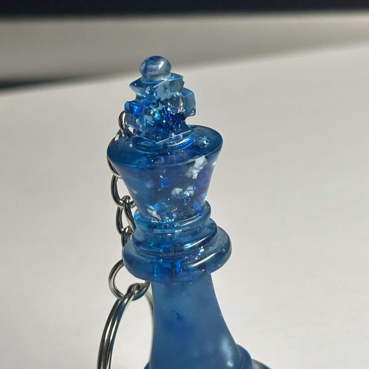 Sparkle Blue King - Handmade Resin Keychain