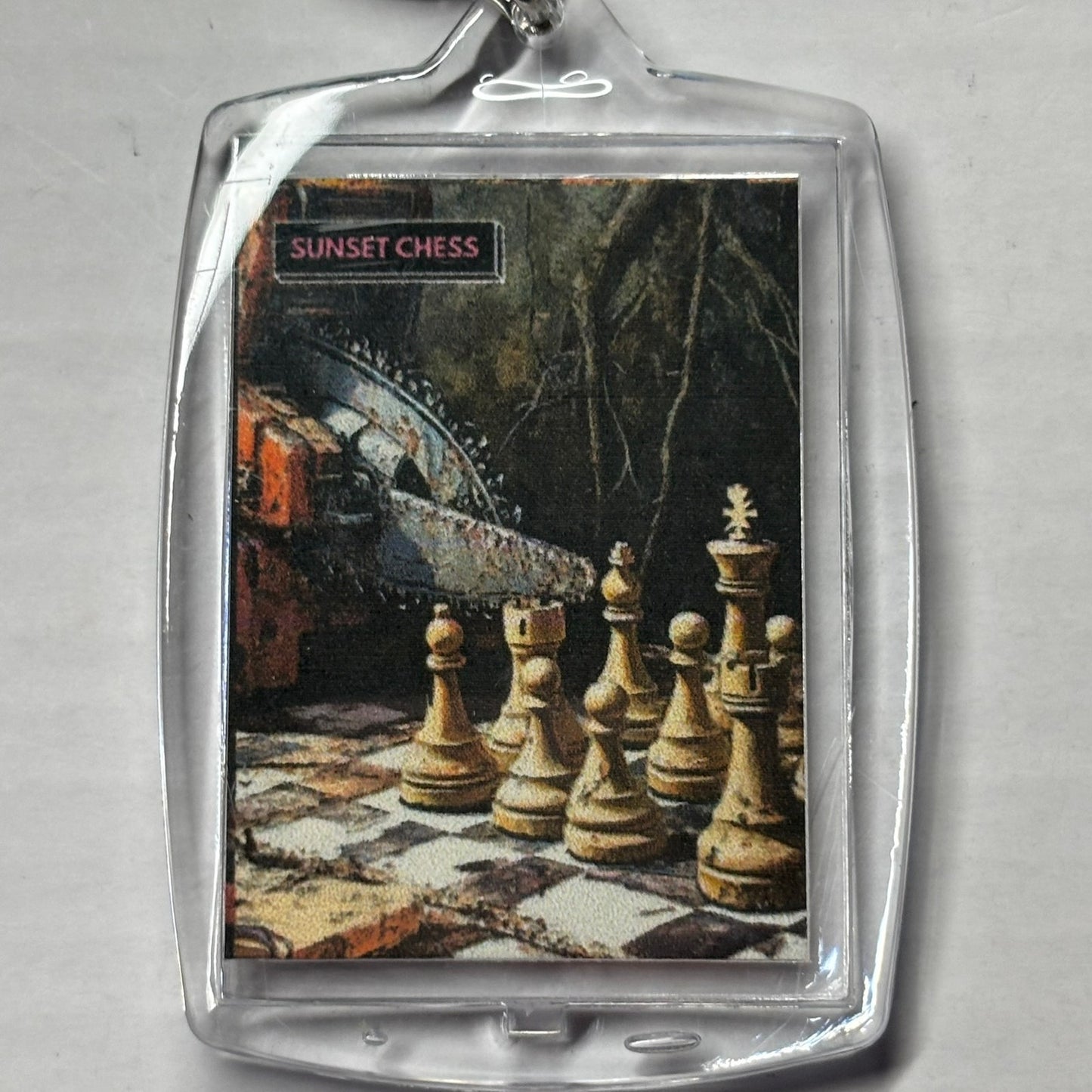 Chainsaw - Chess  Photo Keychain