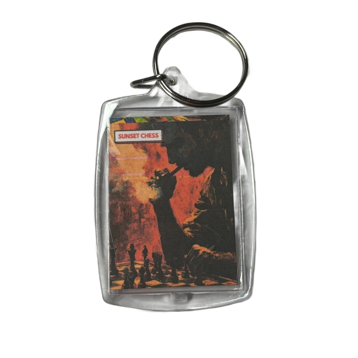 Stressed - Chess  Photo Keychain