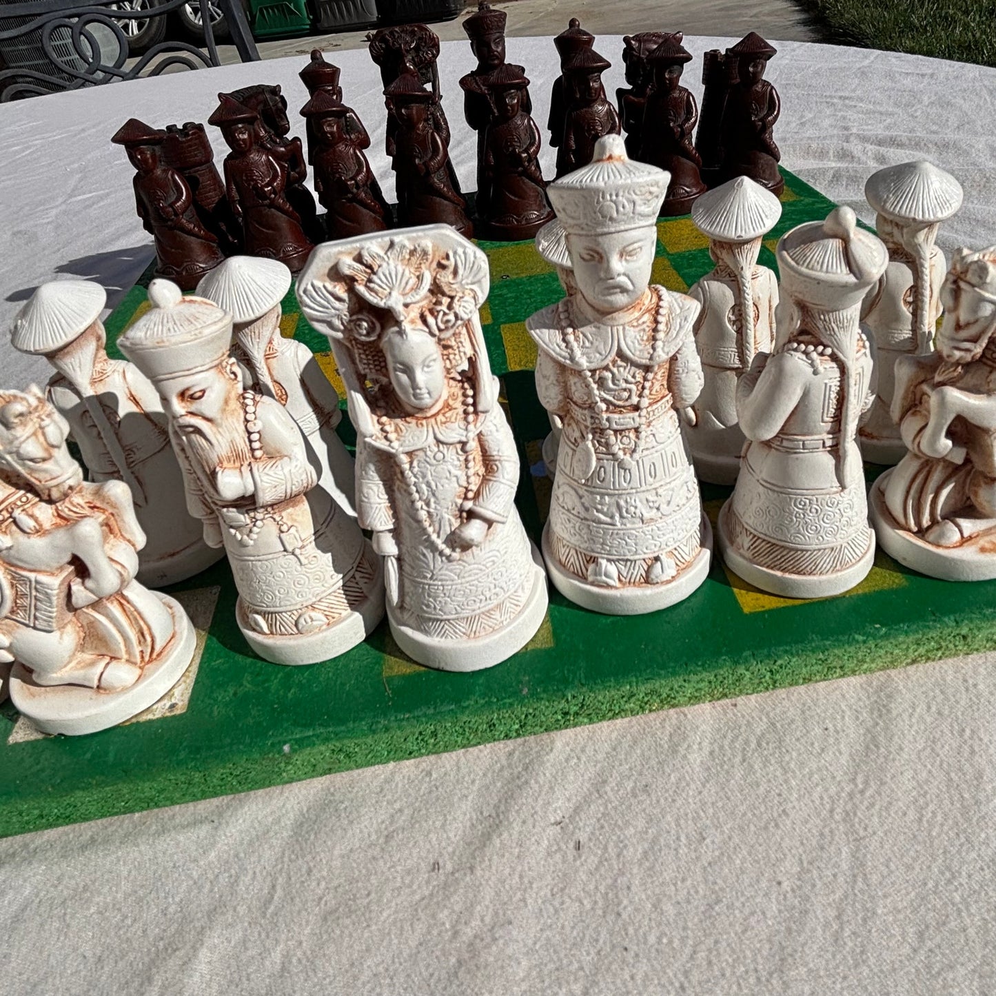Green Bay Yellow Chrome Drip - Chinese Edition Chess Set