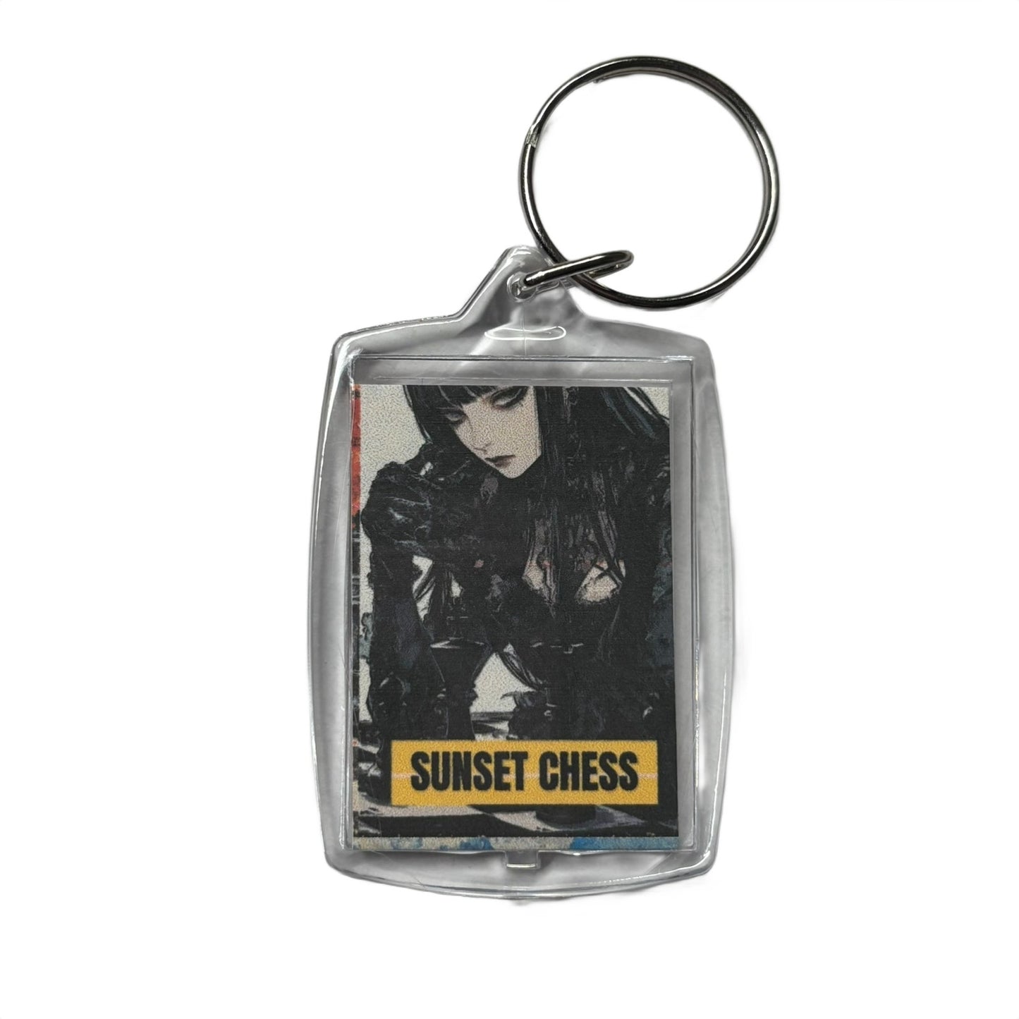 Slick Thinker - Chess  Photo Keychain