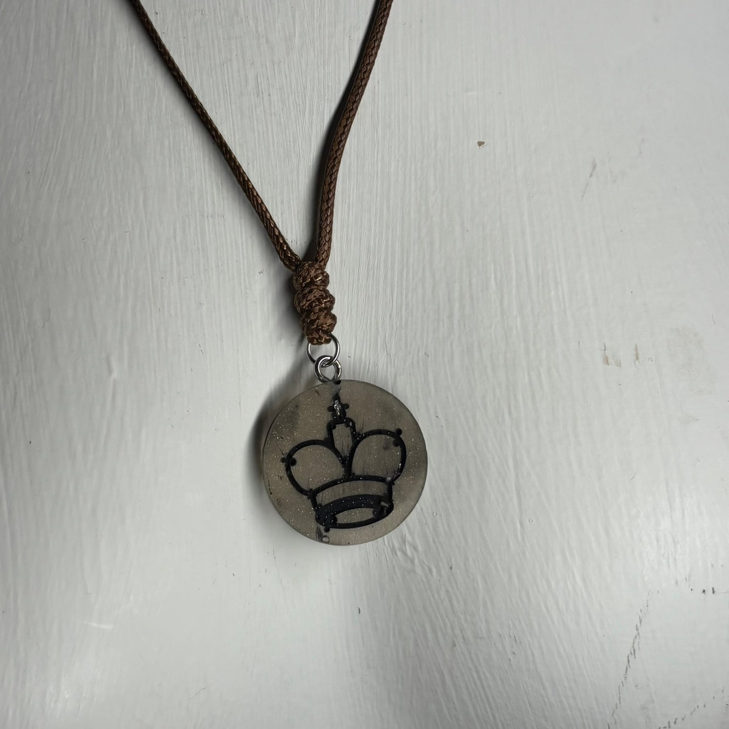 Classic King - Handmade Resin Chess Necklace