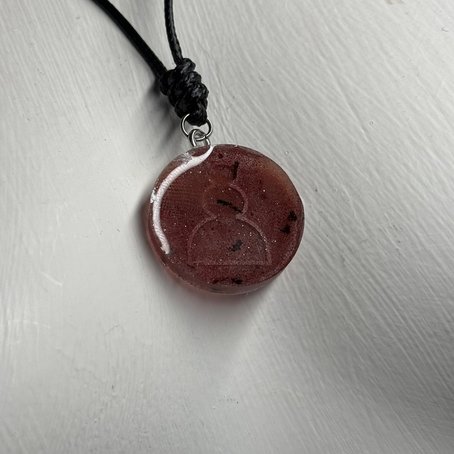 Sand Pawn - Handmade Resin Chess Necklace