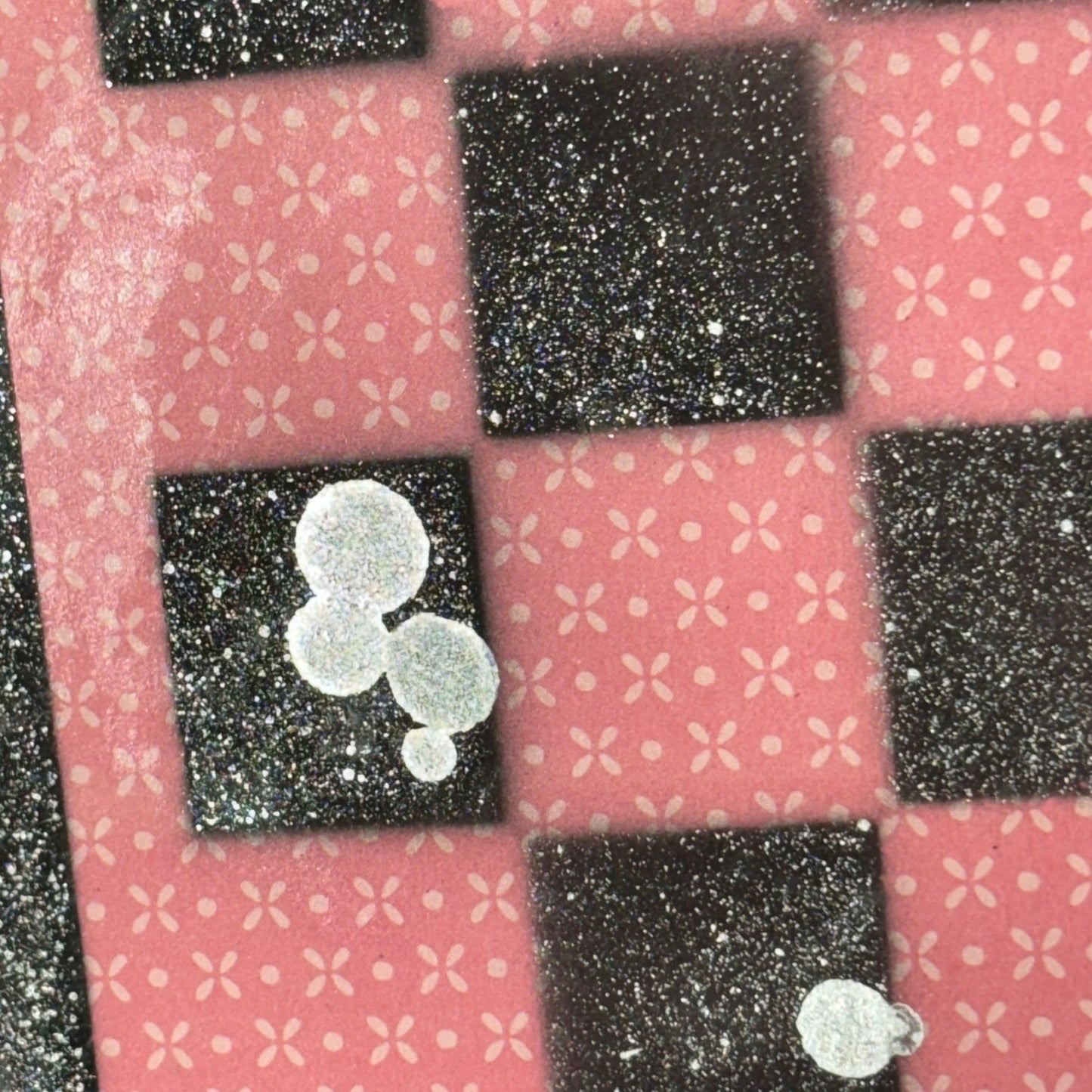 Vintage Black & Red - Scrapbook Chess Board