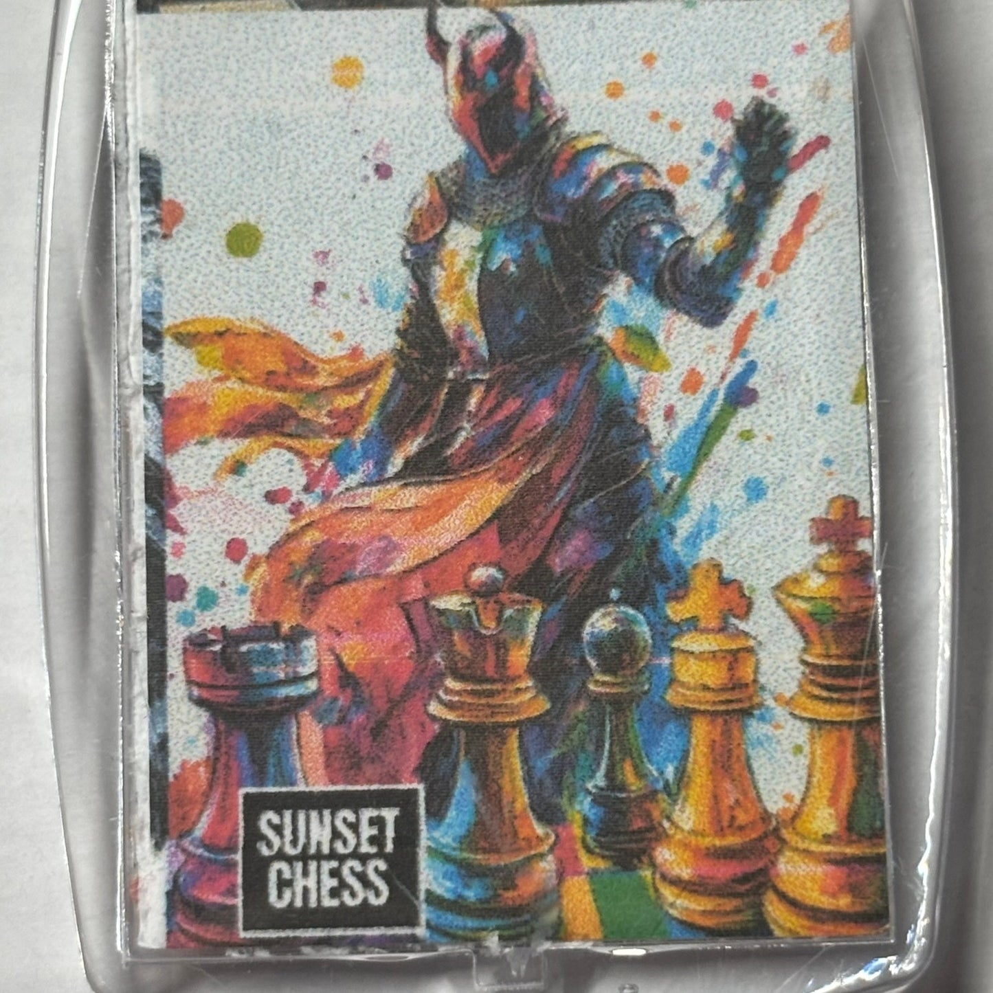 Knights Splash - Chess  Photo Keychain