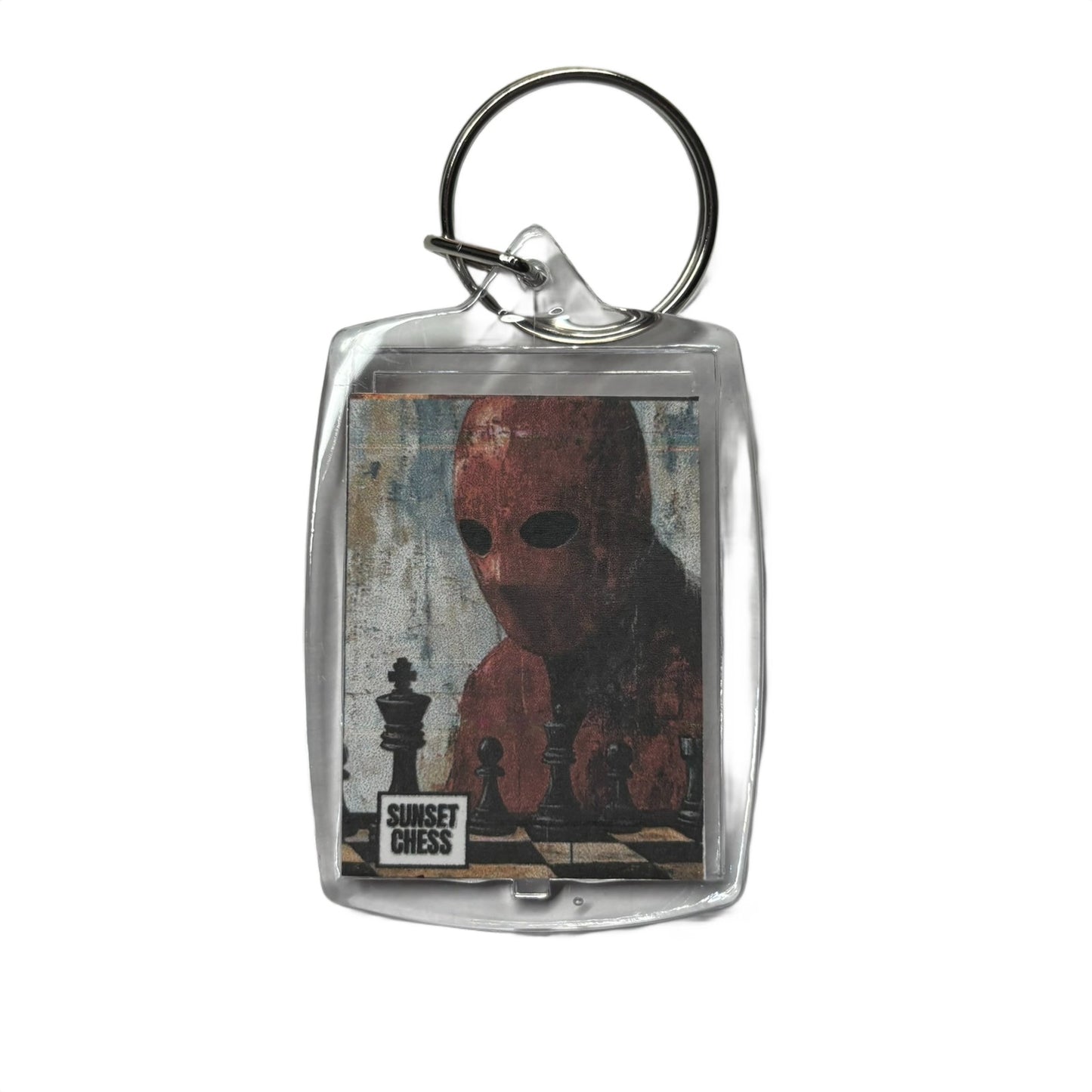 Red Mask - Chess  Photo Keychain