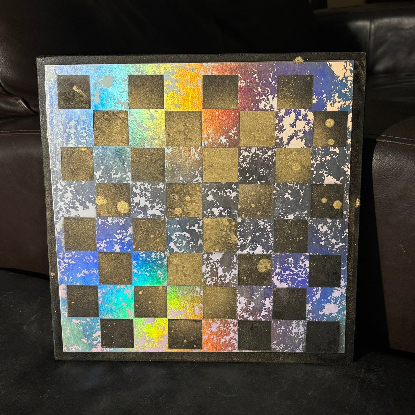 Golden Shine - Scrapbook Chess Board