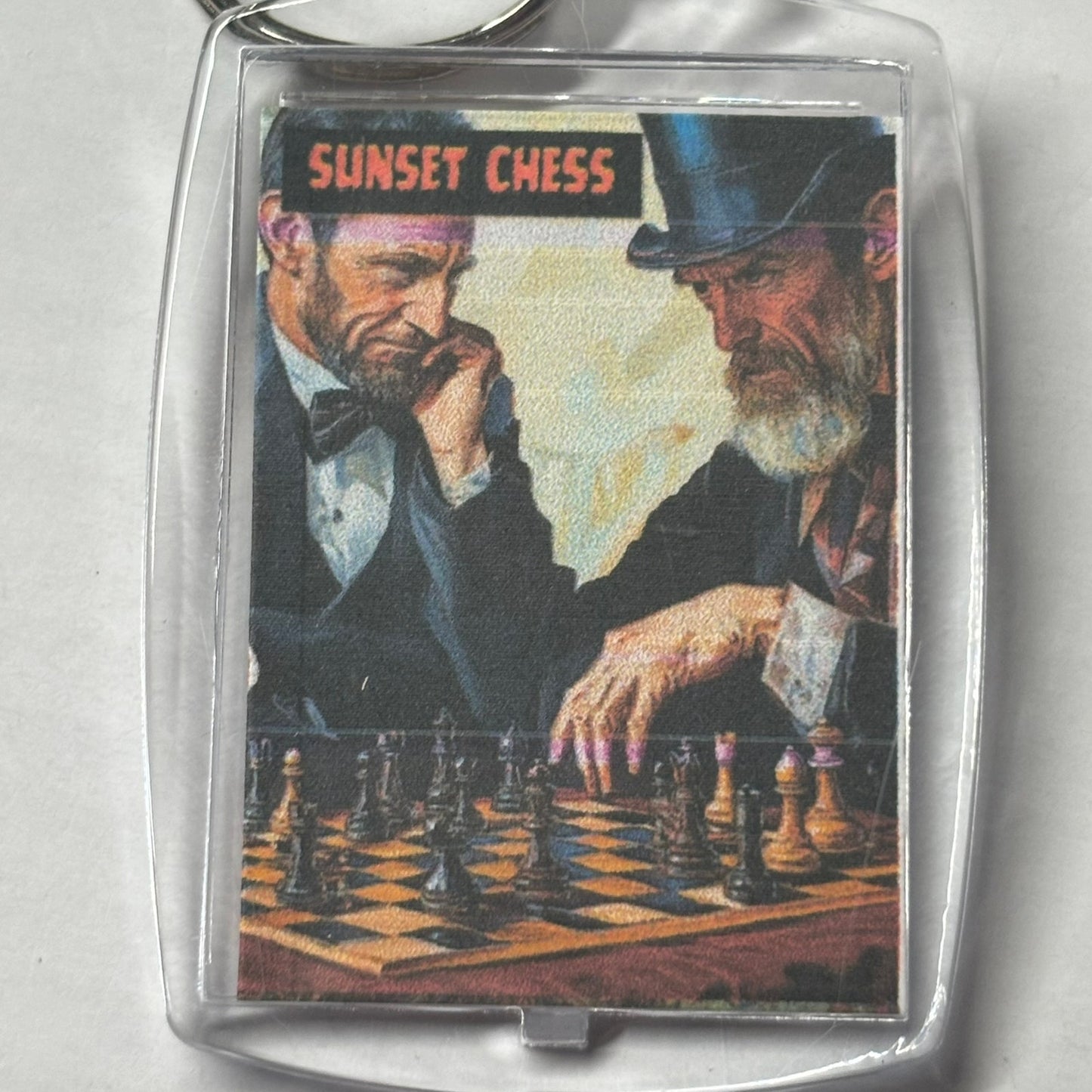 Classic Men - Chess  Photo Keychain