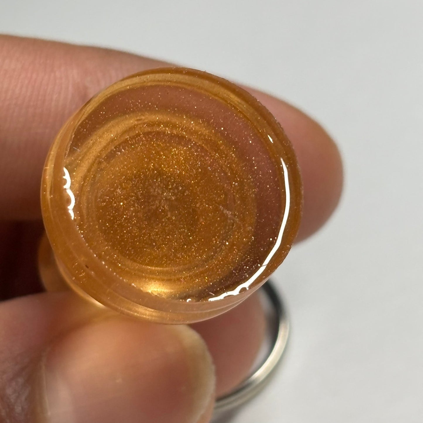 Light Cream Amber Pawn - Handmade Resin Keychain