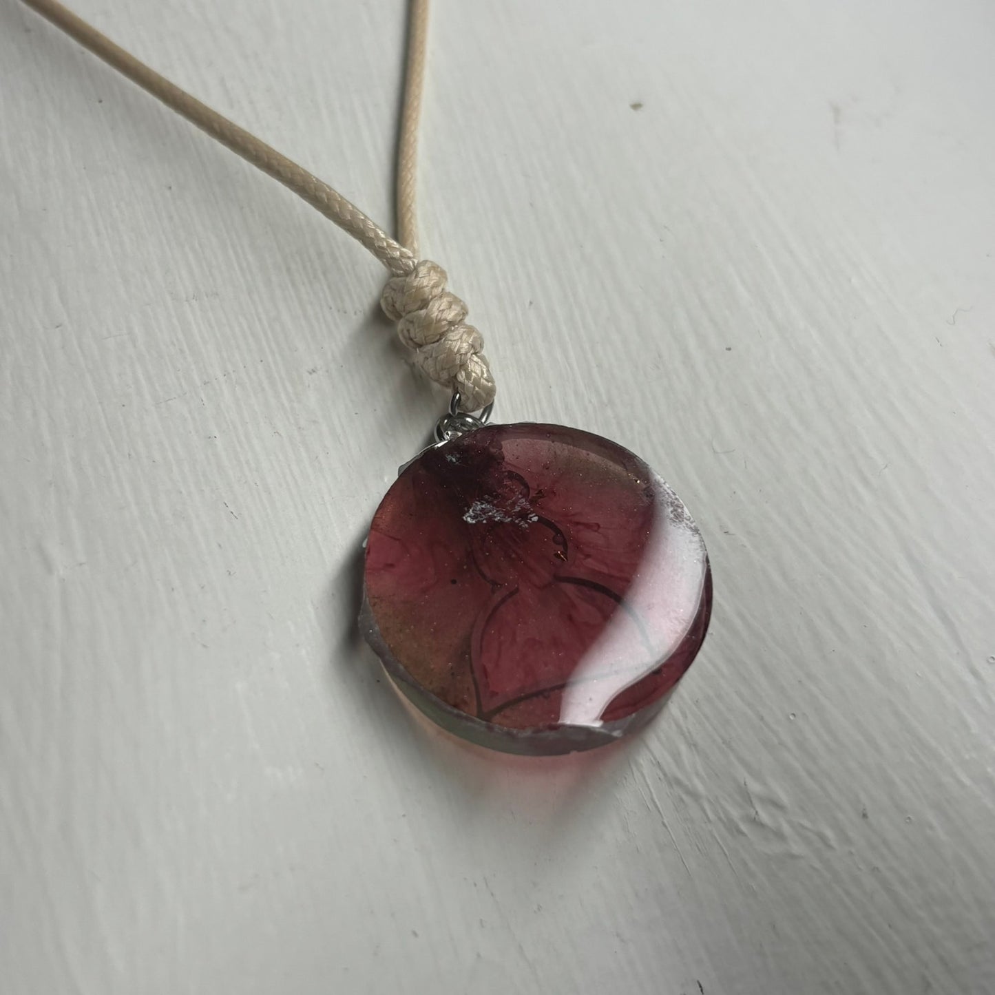 Classic Pink Mix Pawn - Handmade Resin Chess Necklace