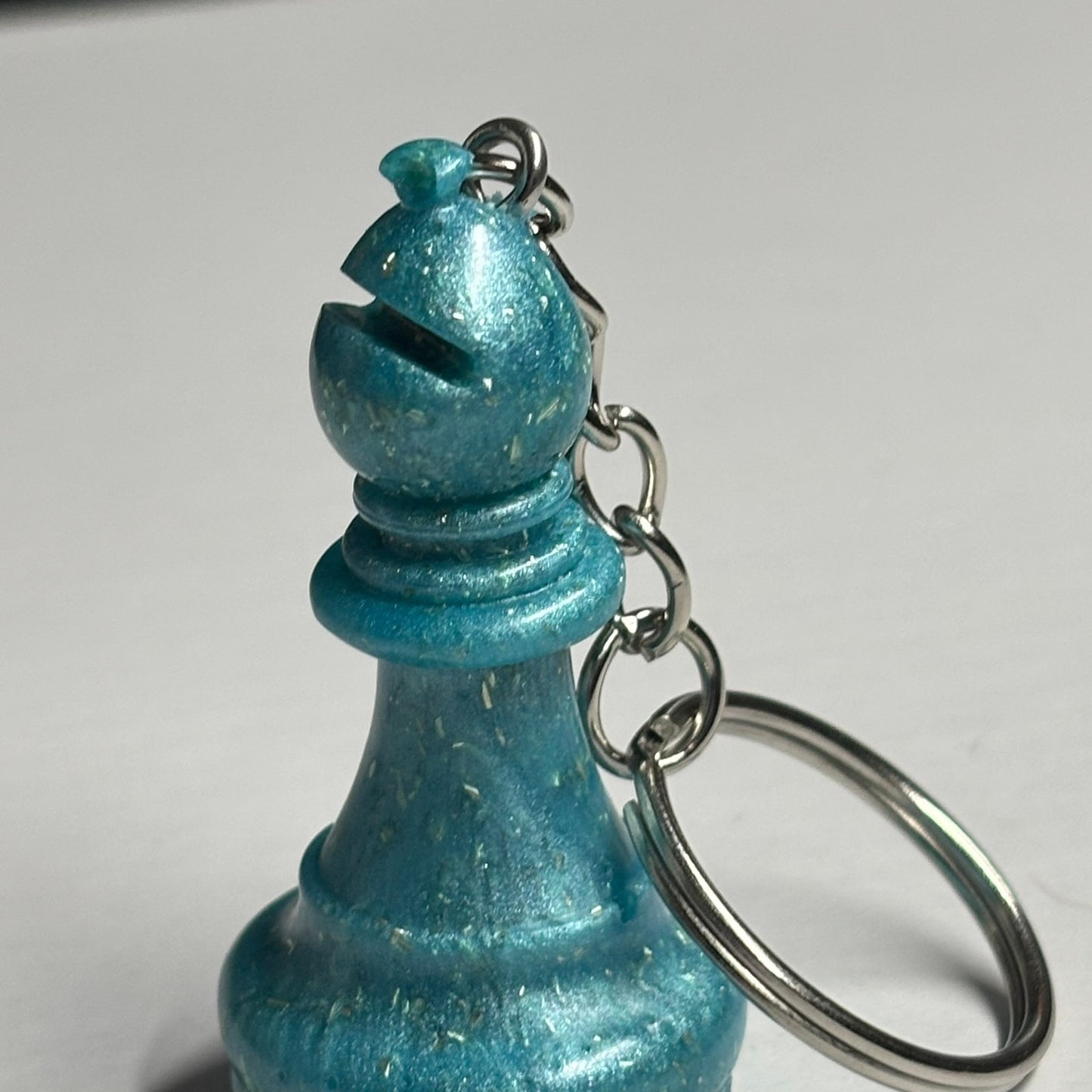 Royal Blue Bishop - Handmade Resin Keychain