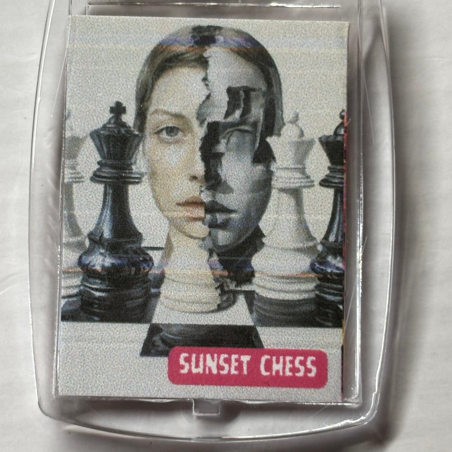 Breaking Face - Chess  Photo Keychain
