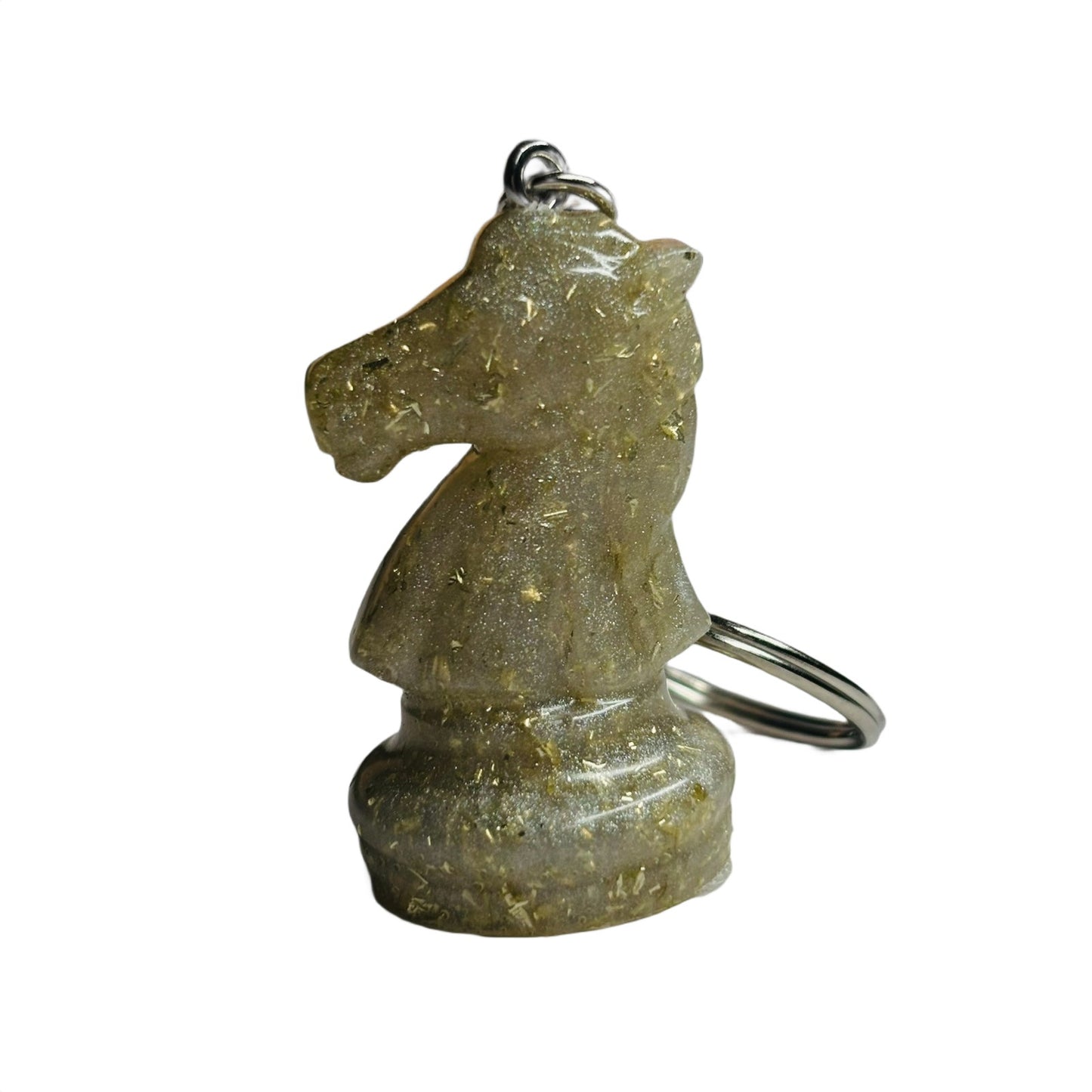 White Crystal Knight - Handmade Resin Keychain