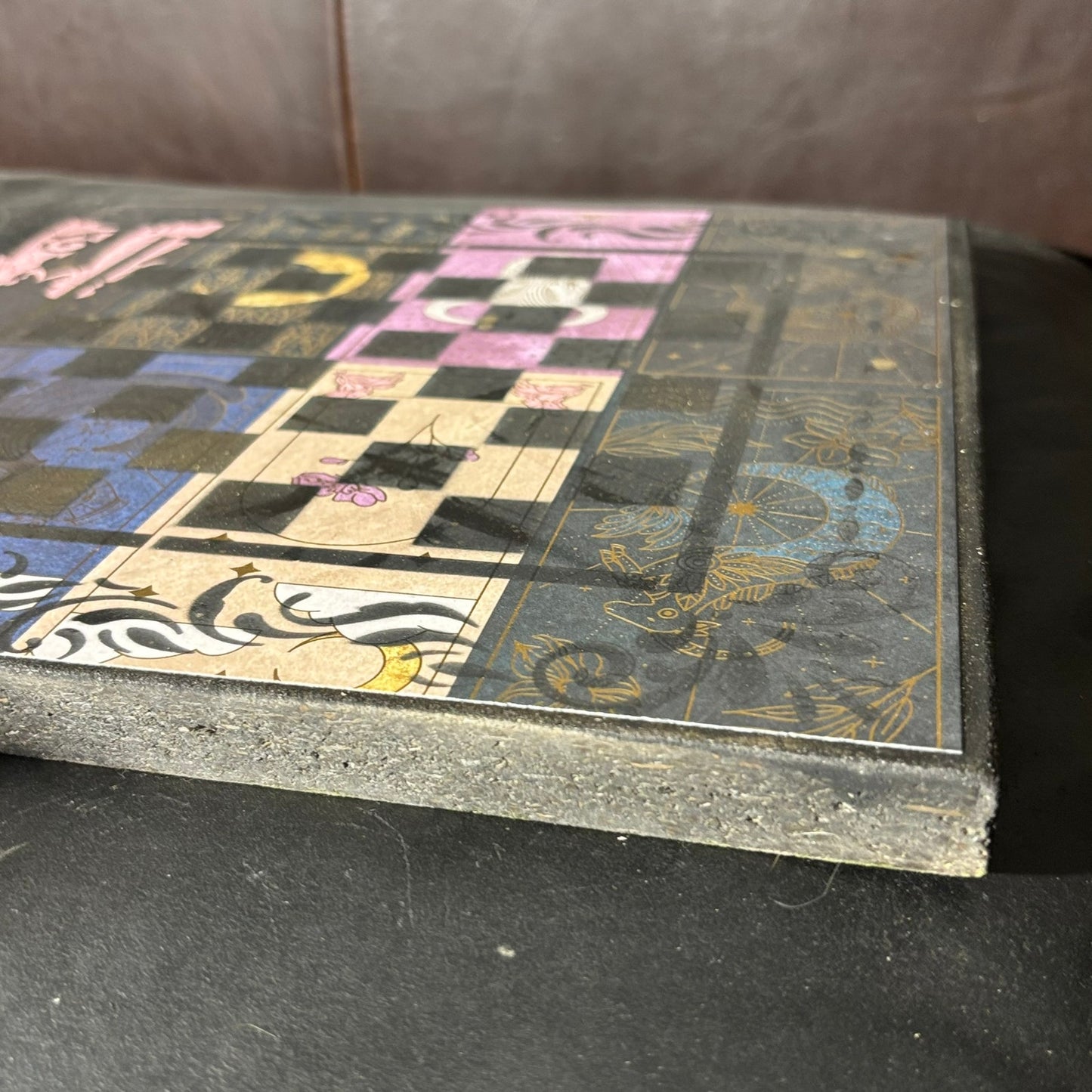 Midnight Collage - Scrapbook Chess Board