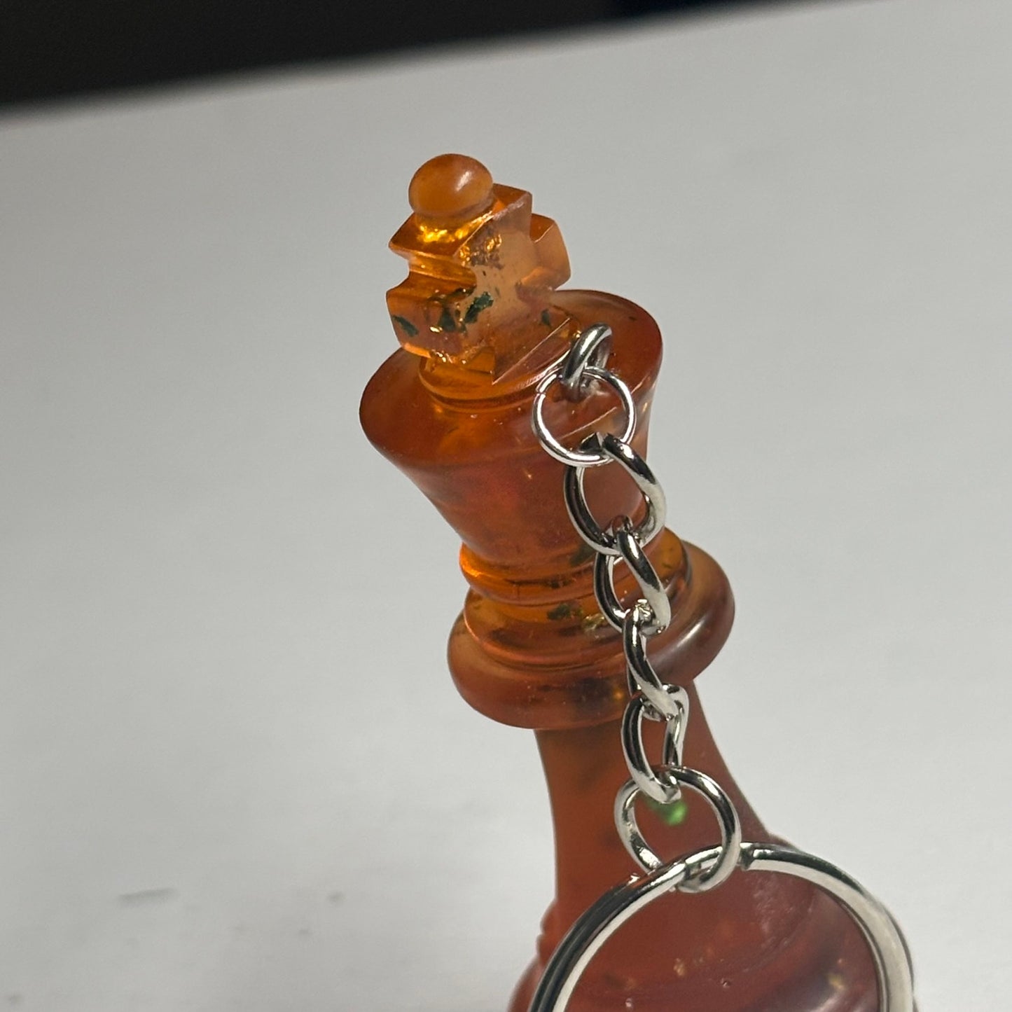 Dark Amber King - Handmade Resin Keychain