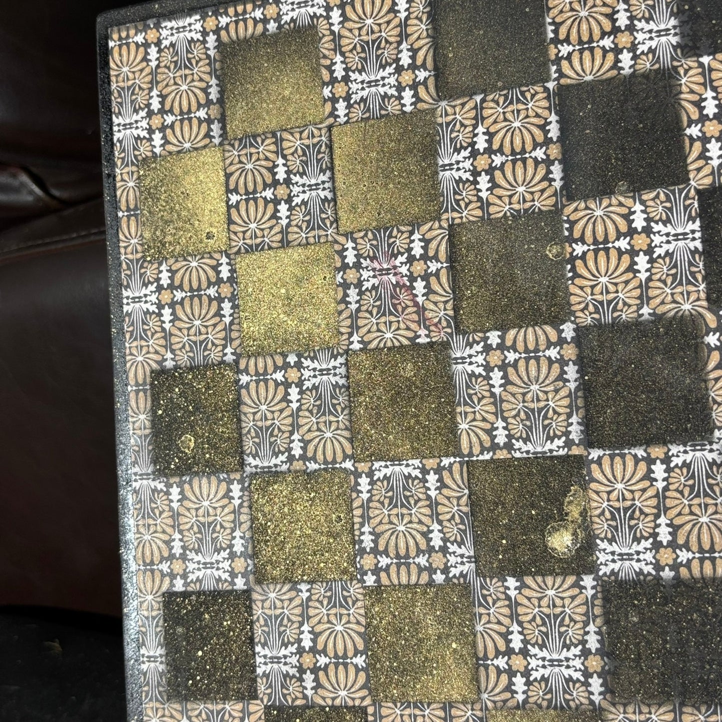 Classic Golden Black - Scrapbook Chess Board
