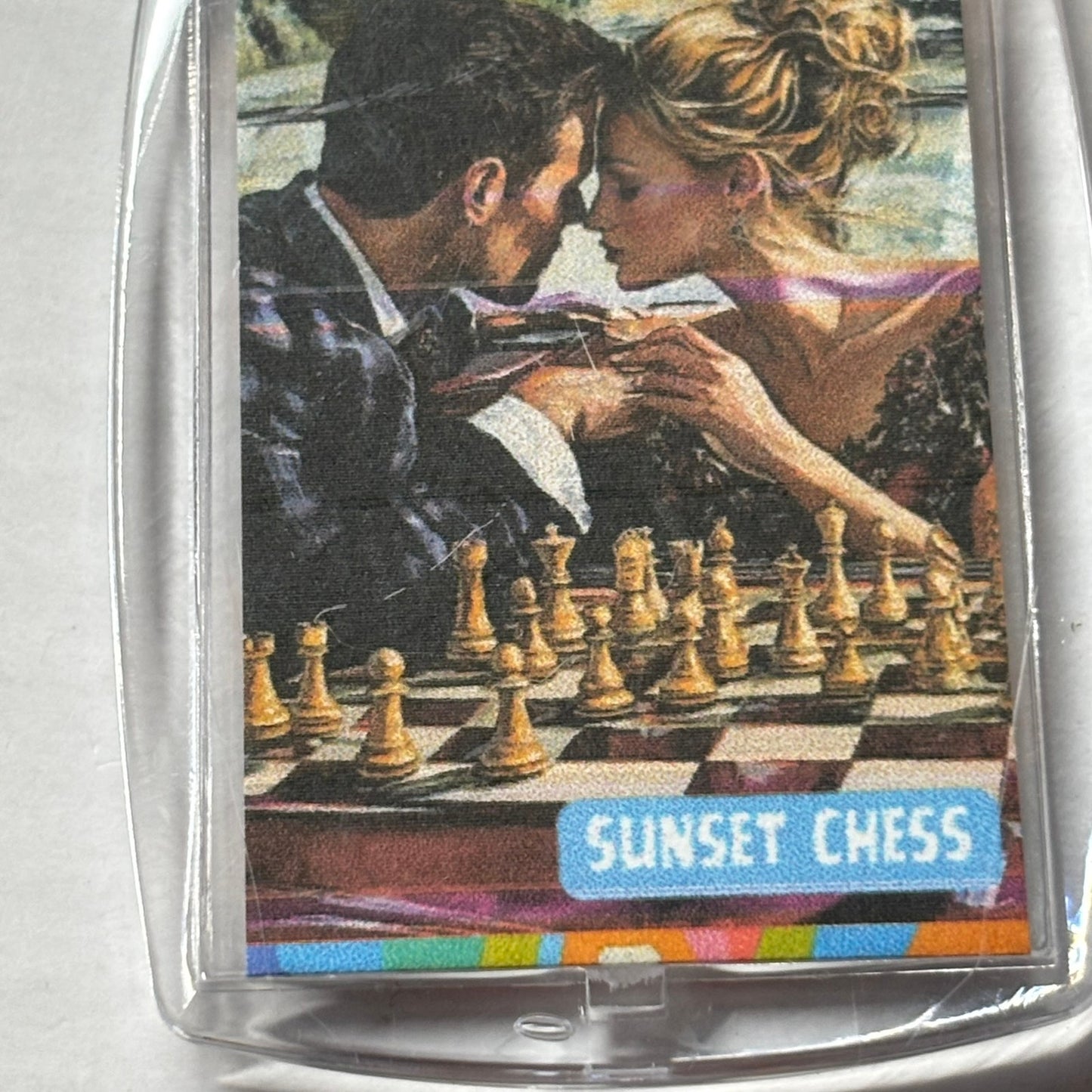 In Love - Chess  Photo Keychain